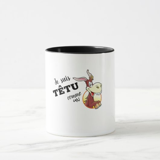 Mug combo "Ik ben koppig als een ezel" Mok (Midden)