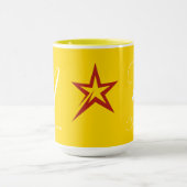 Mug Combo Jaune De Marque Entièrement Personnalisable (Centre)