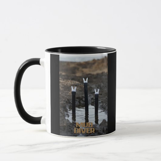 Mug combo main noire de Mud Diver (Gauche)