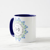 Mug Combo Mariage Crocus Bleu (Devant gauche)