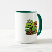 Mug Combo Masque de la Tech Verte (Devant droit)