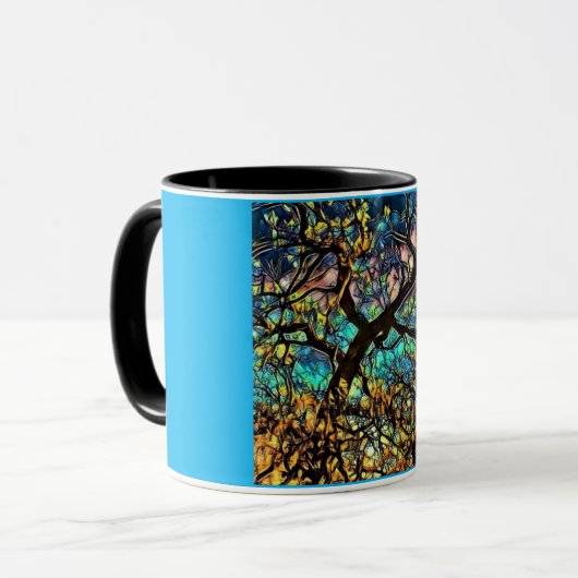 Mug Combo Mug, 11 oz Mug- Arbre de Vie (Devant gauche)