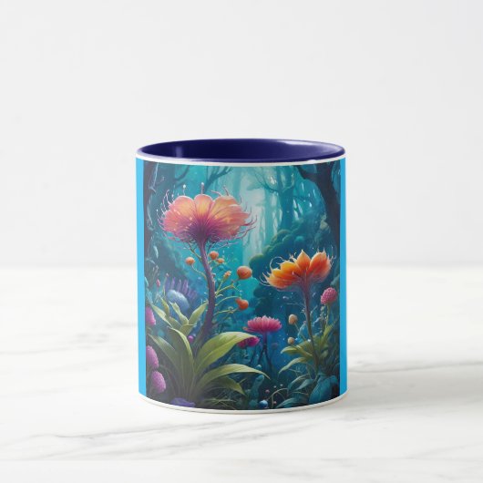 Mug Combo Mug, 11oz (Twilight Flower-7) (Centre)