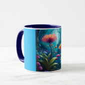 Mug Combo Mug, 11oz (Twilight Flower-7) (Devant gauche)