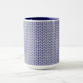 Mug Combo Navy Tricot Gris Bleu (Centre)