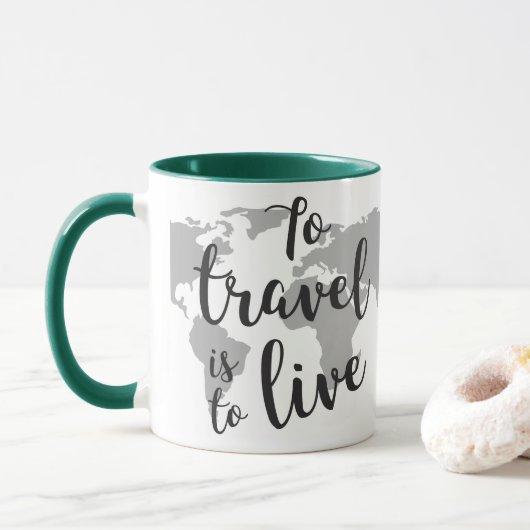 Mug combo noir 11 oz (Avec donut)