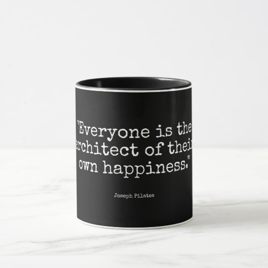 Mug combo noir 11 oz | Citations Pilates 2 (Centre)