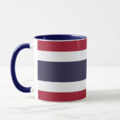 Mug Combo Noir avec drapeau de Thaïlande (Gauche)