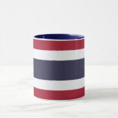 Mug Combo Noir avec drapeau de Thaïlande (Centre)