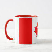 Mug combo noir avec drapeau du Canada (Gauche)