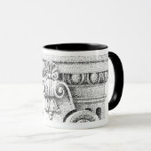 Mug Combo Noir ŒUF ET FLÈCHE (Devant droit)