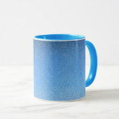 Mug Combo Parties scintillant bleue moderne (Devant droit)
