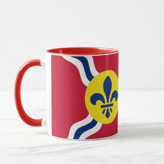 Mug combo patriotique avec drapeau de Saint-Louis (Gauche)