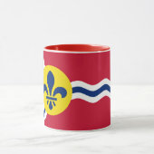 Mug combo patriotique avec drapeau de Saint-Louis (Centre)