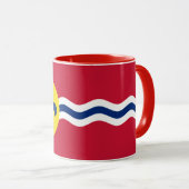 Mug combo patriotique avec drapeau de Saint-Louis (Devant droit)