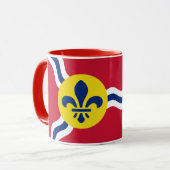 Mug combo patriotique avec drapeau de Saint-Louis (Devant gauche)