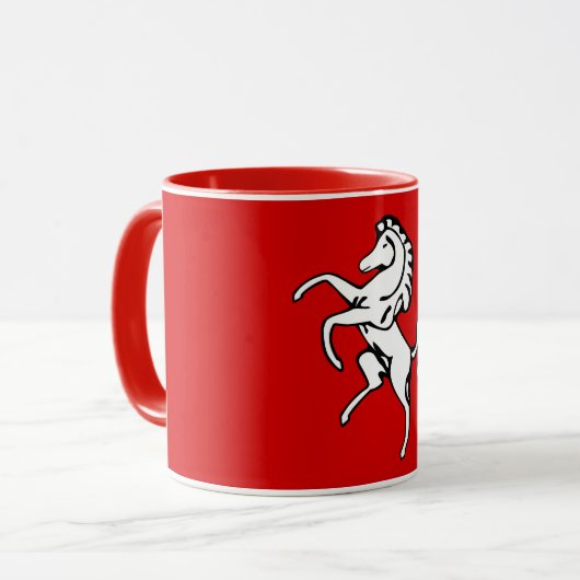 Mug Combo Patriotique avec drapeau du comté de Ken (Devant gauche)