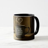 Mug combo personnalisable - 11oz ou 15oz céramique (Devant droit)