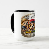 Mug Combo Personnalisé, 450 ml (Devant gauche)