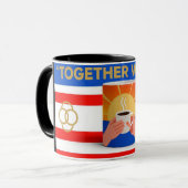 Mug Combo Personnalisé - Coupe de rebord et de poi (Devant gauche)