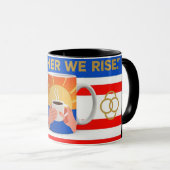 Mug Combo Personnalisé - Coupe de rebord et de poi (Devant droit)
