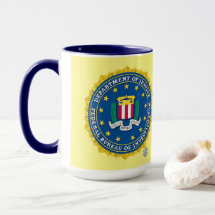 Mug Combo personnalisé du FBI, 15 oz