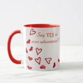 Mug combo personnalisé - Texte et conception perso (Gauche)