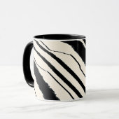Mug Combo Poster de animal noir blanc (Devant gauche)