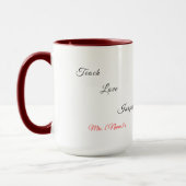 Mug Combo Professeur de Maternelle Personnalisé (Gauche)