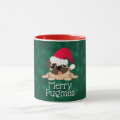 Mug Combo Pug de Noël (Centre)