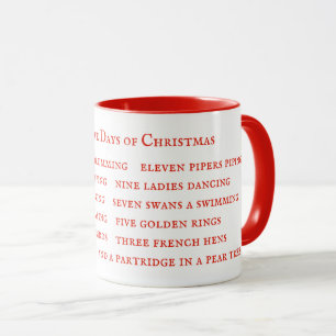 Mug Combo Rouge 12 JOURS PAROLES