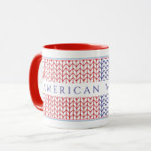 Mug Combo Rouge "VÉTÉRANS AMÉRICAINS" (Devant gauche)