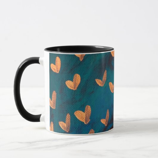 Mug Combo Sonnerie Cœurs Dorés (Gauche)