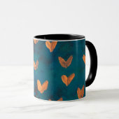 Mug Combo Sonnerie Cœurs Dorés (Devant droit)