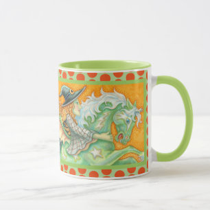 MUG COMBO SORCIÈRE ET CHEVAL DE LA VEILLE DE HALLO