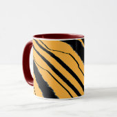 Mug Combo Tiger Print Maroon (Devant gauche)