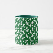 Mug Combo Vert Blanc Vacances Arbres (Centre)