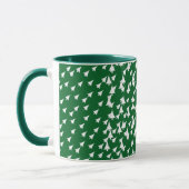 Mug Combo Vert Blanc Vacances Arbres (Gauche)