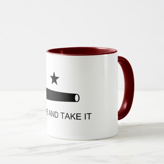 Mug Come & Take It ! Flag de Texas State (Devant droit)