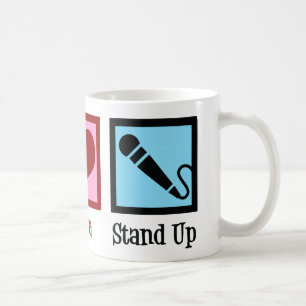 Mug Comédien Peace Love Stand Up Comedy Club