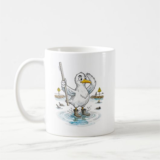 Mug Comic Bird Flood Gauge Duty (Gauche)