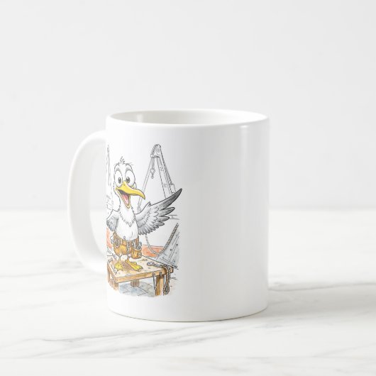 Mug Comic Bird Shipyard Worker (Devant gauche)
