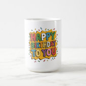 Mug Comic Burst Joyeux Anniversaire (Centre)