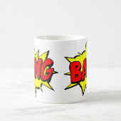 Mug Comic Pop Art Jaune Red BANG Novelty Funny (Centre)