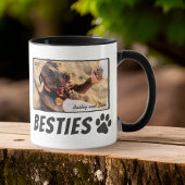 Mug Comique moderne Pet Paw Bestie Best Friends BFF Ph