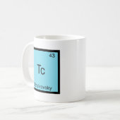 Mug Comité technique - Symbole drôle d'élément de (Devant gauche)