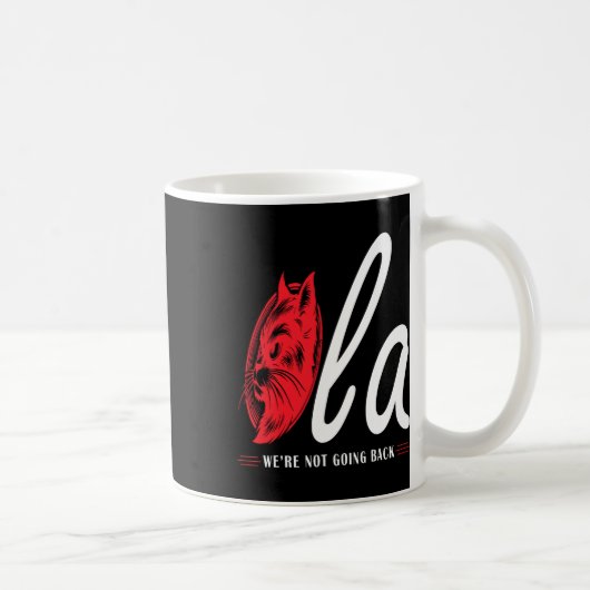 Mug Comma La Cat Lady On ne va pas revenir (Droite)