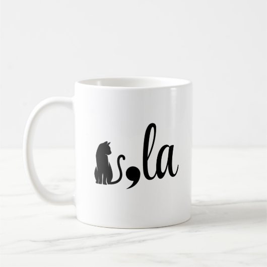 Mug Comma La Kamala Harris - maman chat pour Kamala (Gauche)