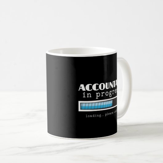 Mug Commandant drôle en cours cadeau de comptabilité (Devant droit)