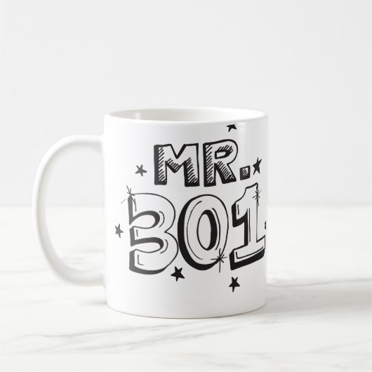 Mug Commande à façon - "M. 301" (Gauche)